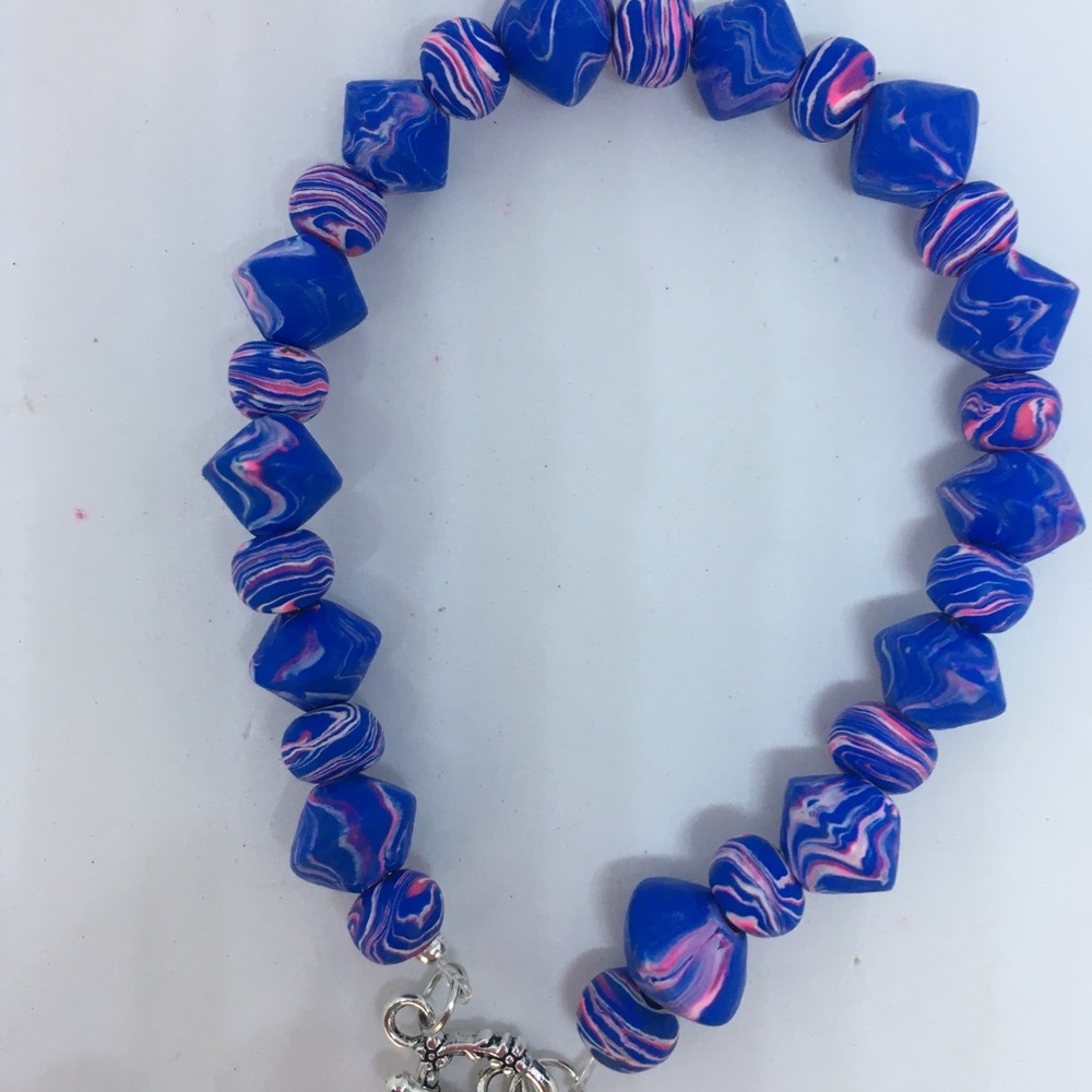 Unique Handmade Polymer Clay Ankle Bracelet